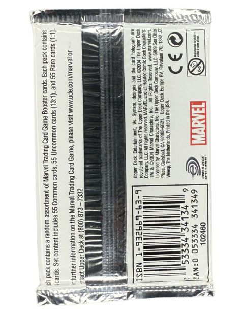 2004 Upper Deck Web of Spider-Man Factory Sealed Pack Backside