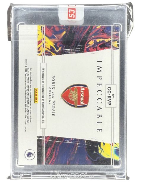 2021 Panini Impeccable Robin Van Persie Auto /25 CC-RVP Backside