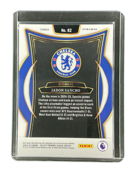 2024-25 Panini Select Premier League Jadon Sancho Chelsea FC #82
Back