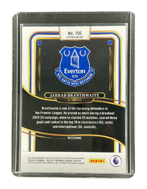 2024-25 Panini Select Premier League Jarrad Branthwaite Everton #156 Back