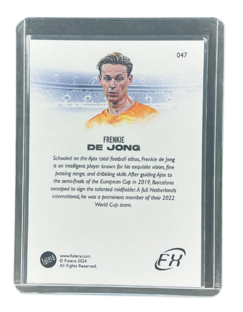 2024 Futera World Football FX Frenkie De Jong MF #047
Back