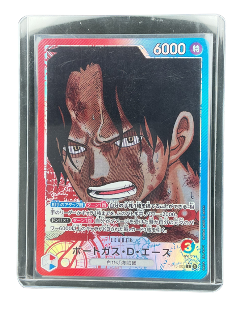 2024 One Piece Portgas D. Ace Leader Alt Art #OP13-002 Front