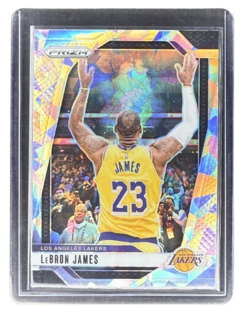 2024 Panini Prizm Lebron James Crack Ice #130 Front
