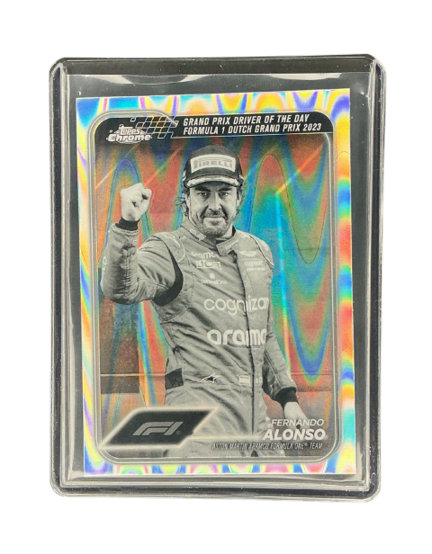 2024 Topps Chrome Formula 1 Fernando Alonso Black & White #171 Front