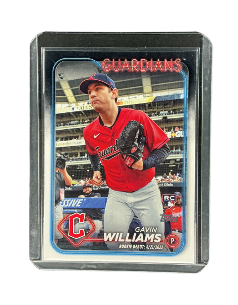 2024 Topps Chrome Update Gavin Williams Rookie Guardians #US294 Front