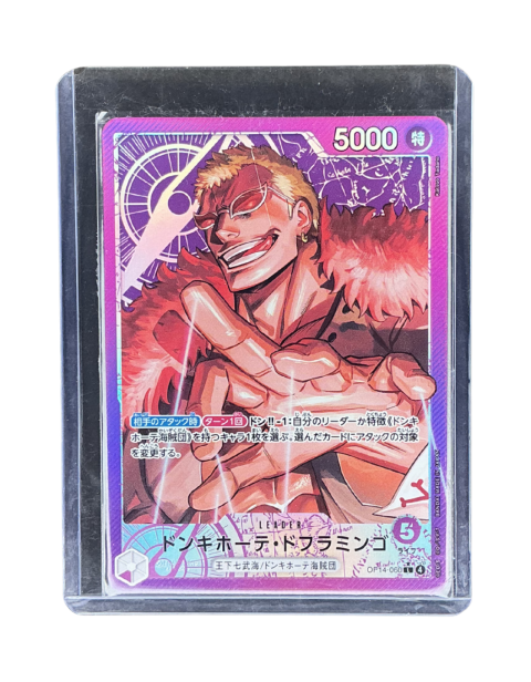 2025 One Piece Donquixote Doflamingo Leader Alt Art JP #OP14-060 Front