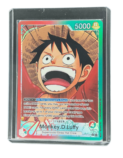 2025 One Piece Monkey D. Luffy Leader Alt Art #OP13-001 Front