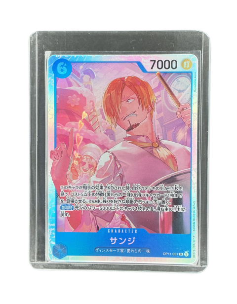 2025 One Piece Sanji SR Alt Art JP #OP11-051 Front