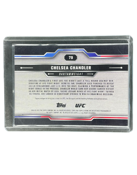 2025 Topps Chrome UFC Chelsea Chandler Bantamweight #79
Back