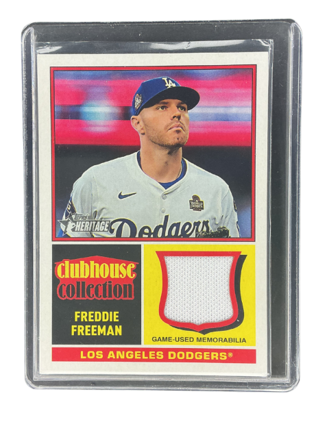 2025 Topps Heritage Clubhouse Collection Freddie Freemen Los Angeles Dodgers #CCR-FF Front