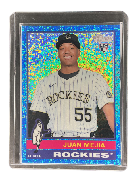 2025 Topps Heritage Juan Mejia RC #599 Front