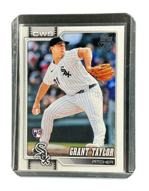 2026 Topps 75 Years Baseball Series 1 grant Taylor Pitcher #49
Front