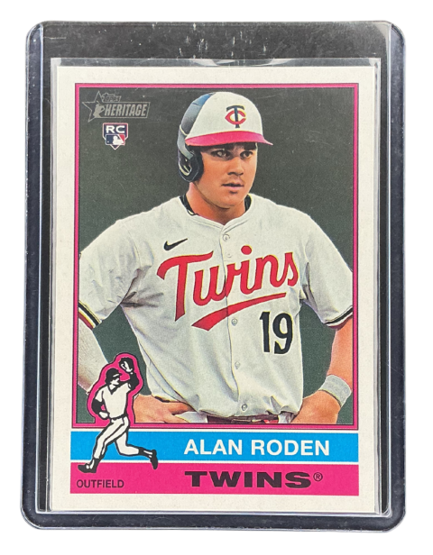 2025 Topps Heritage Alan Roden Twins RC #544 Front