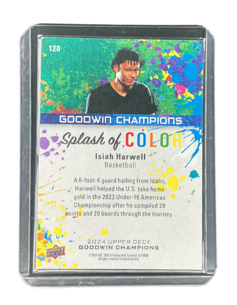 2024 Upper Deck Goodwin Champions Isiah Harwell Basketball #120
Backside