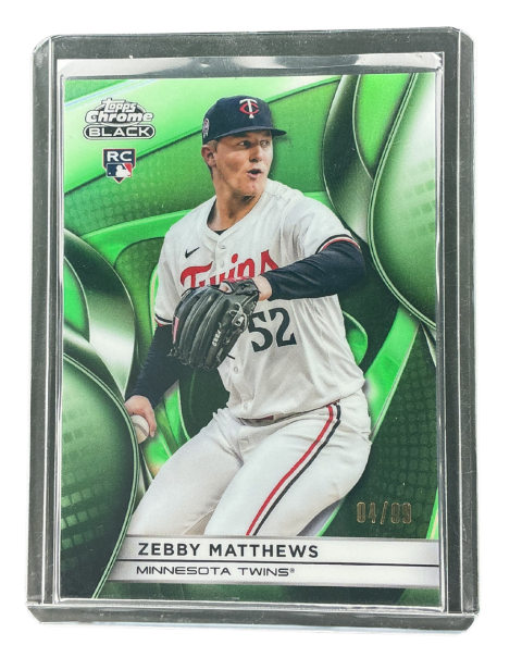 2025 Topps Chrome Black Zebby Matthews RC Minnesota Twins /99 #11
Front