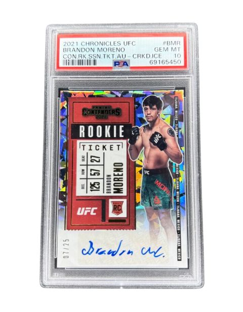 2021 Chronicles UFC Brandon Moreno #BMR PSA 10 Auto 7/25 Front