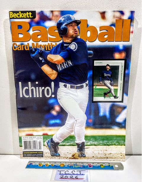 2001 Beckett Baseball Card Monthly Volume 18 Number 7 Issue #196 Front