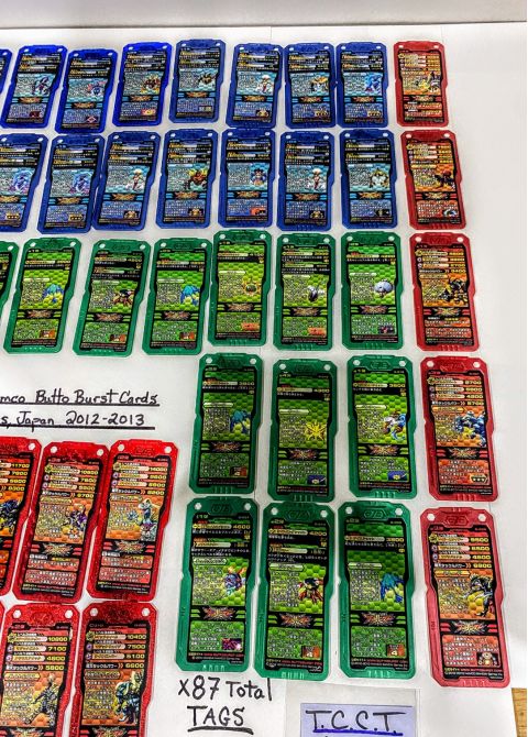 2012 Bandai Namco Butto Burst Arcade Battle 87x Tags JP LOT 002