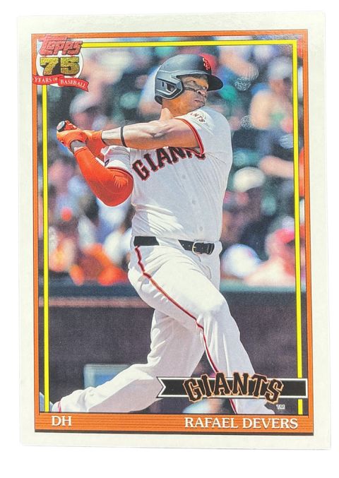 2026 Topps 75 Years Baseball Rafael Devers DH #T91-54
Front