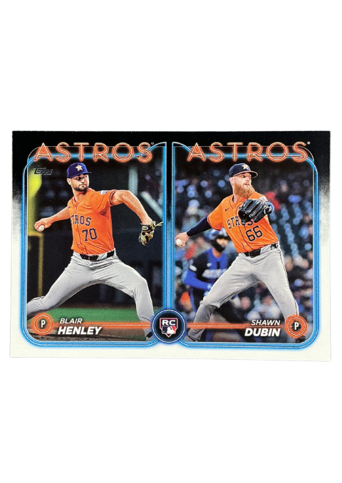 2024 Topps Update Blair Henley & Shawn Dubin RC Astros #US252 Front