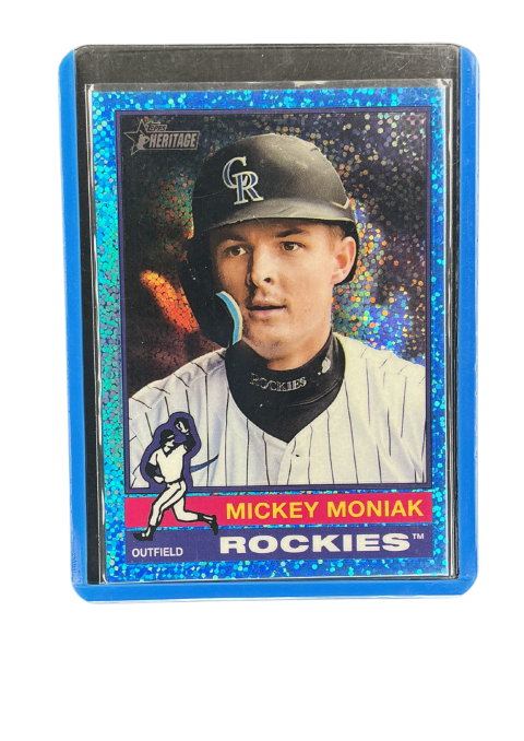 2025 Topps Heritage Mickey Moniak Light Blue Sparkle Refractor #565 Front