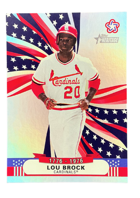 2025 Topps Heritage Reggie Lou Brock Cardinals 1776-1976 #BS-11 Front