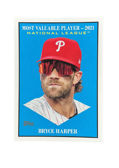 2025 Topps Update Series Bryce Harper Most Valuable Player 2021 National League #MV-5 Front