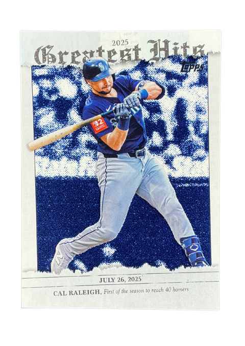 2026 Topps Series 1 Cal Raleigh 2025 Breatest Hits #GH-8 Front