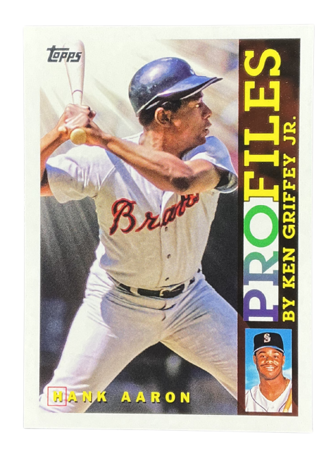 2026 Topps Series 1 Hank Aaron Profiles By Ken Griffey JR. #TP-3 Front