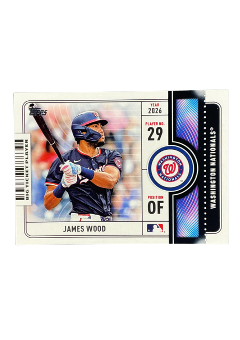 2026 Topps Series 1 Jams Wood Big Ticket Player Washington Nationals #BTP-15 Front