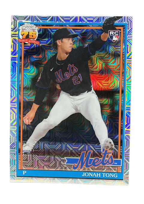 2026 Topps Series 1 Jonah Tong RC Mets#91C-34 Front