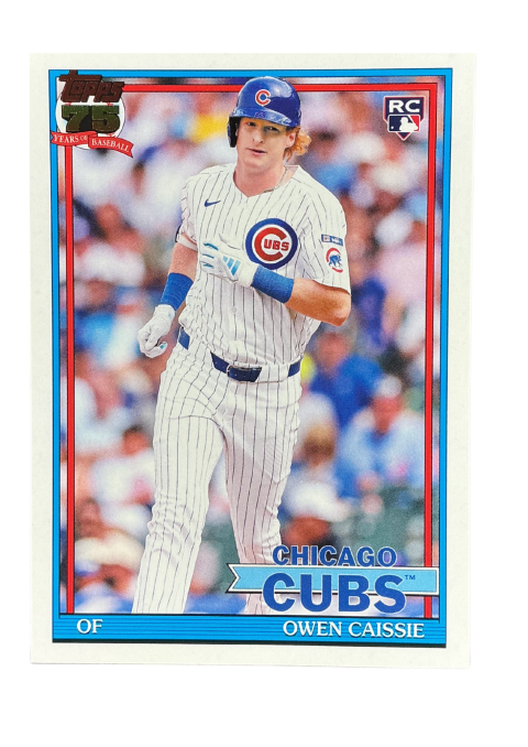 2026 Topps Series 1 Owen Caissie RC Chicago Cubs #T91-10 Front
