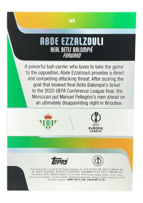 2026 Topps UEFA Club Competitions Ivan Perisic PSV #139
Back