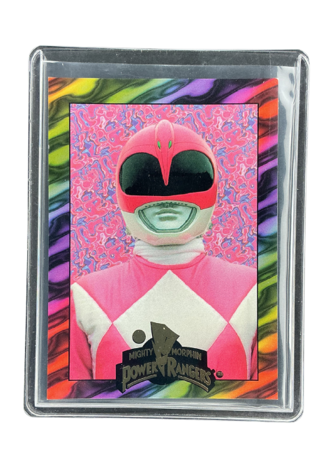 1995 Collect-A-Card Mighty Morphin Power Rangers The Pink Ranger #AN-1 Front
