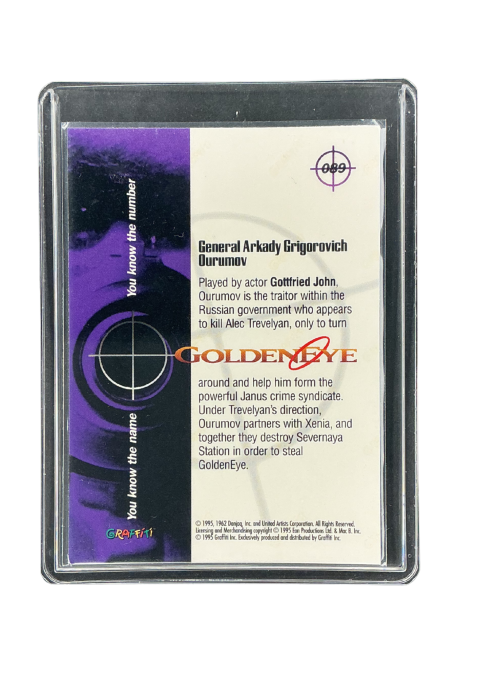 1995 Graffiti Goldeneye General Arkady Grigorovich Ourumov #089 Back