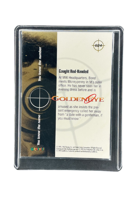 1995 Graffiti Goldeneye General Caught Red-Handed #024 Back