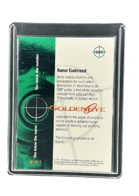 1995 Graffiti Goldeneye Rumor Confirmed #030 Back