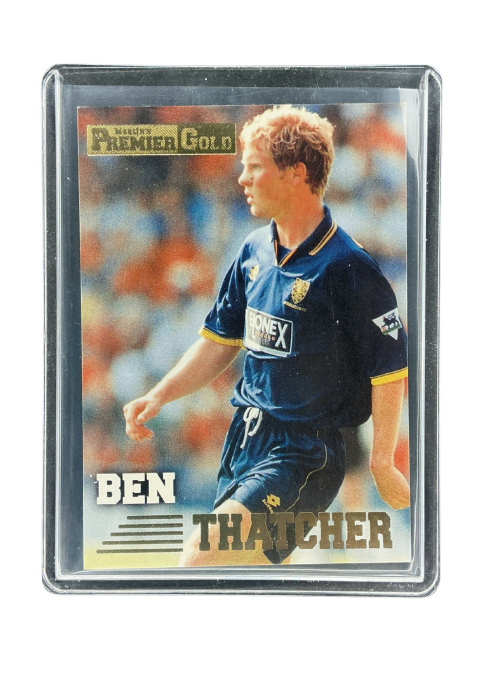 1996 Merlin's Premier Gold Ban Thatcher #160 Front