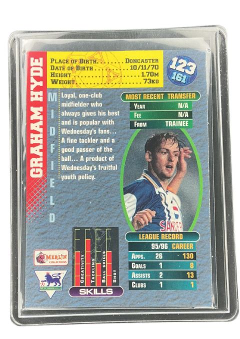 1996 Merlin's Premiergold Graham Hyde #123 Back