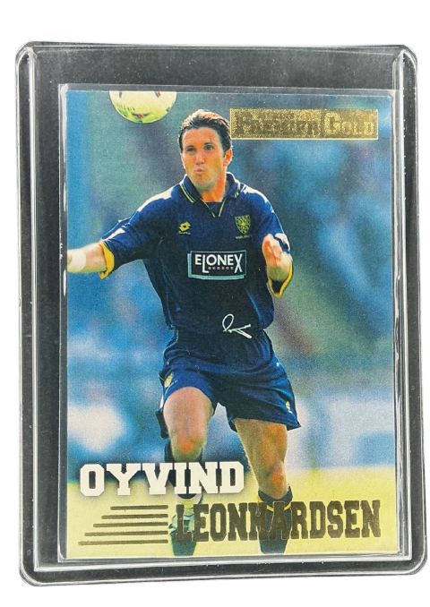 1996 Merlin's Premiergold Oyvind Leonhardsen #159 Front