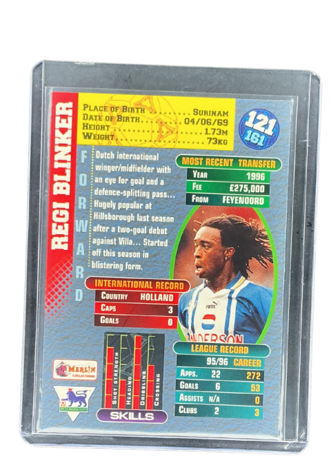 1996 Merlin's Regi Blinker #121 Back
