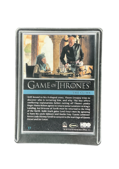 2014 Rittenhouse And Now His Watch Ende Game Of Thrones The Climb #17Back