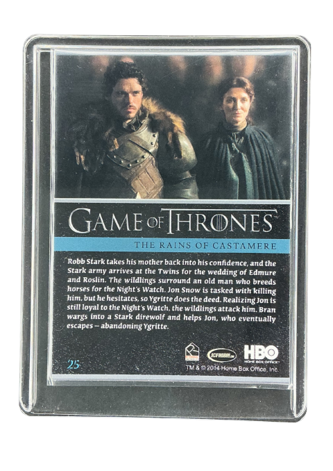 2014 Rittenhouse And Now His Watch Ende Game Of Thrones The Rain Of Castamere #25 Back