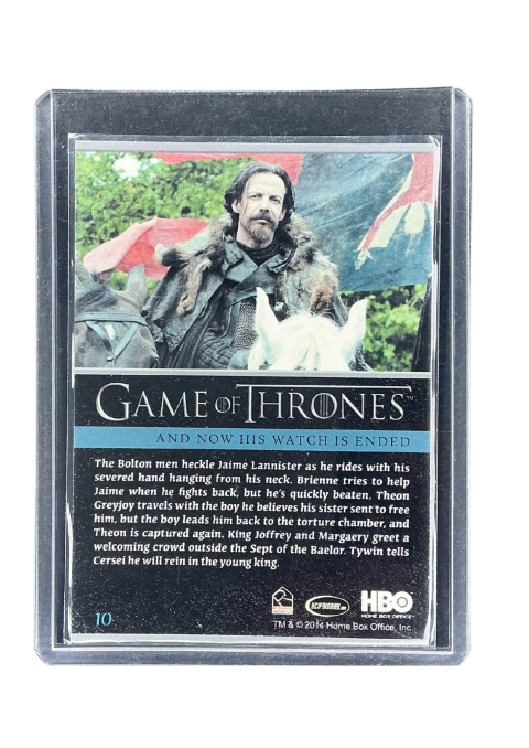2014 Rittenhouse And Now His Watch Ende Game Of Thrones #10 Back
