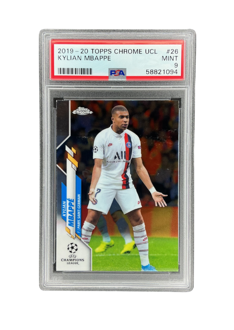 2019-20 Topps Kylian Mbappe #26 PSA 9 Front