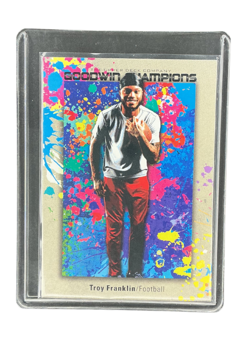 2024 Upper Deck Goodwin Champions Troy Franklin Football Splash Of Color #115 Front