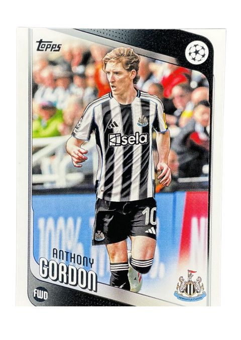 2025-26 Topps UEFA Club Competitions Anthony Gordon #159 Front