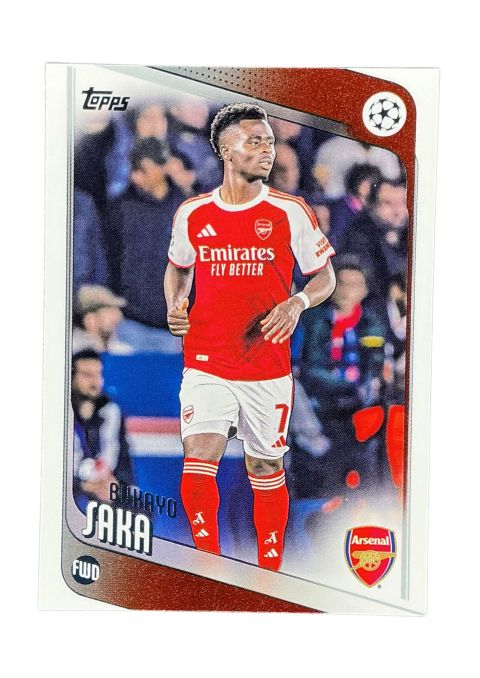 2025-26 Topps UEFA Club Competitions Bukayo Saka #12 Front