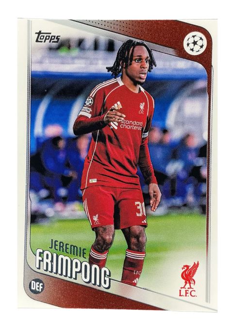 2025-26 Topps UEFA Club Competitions Jeremie Frimpong #6 Front