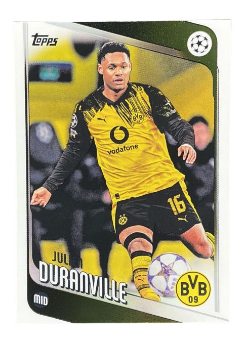 2025-26 Topps UEFA Club Competitions Julien Duranville #25 Front